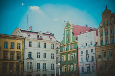 Wroclaw 'ın güzel, resimsi merkezi