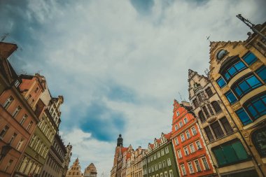 Antik Avrupa şehrinin sokakları ve meydanları