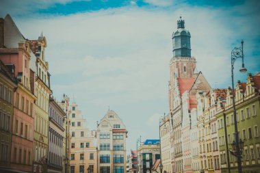 Wroclaw 'ın güzel, resimsi merkezi
