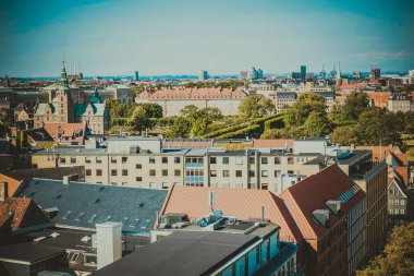 Kopenhag Şehri, Danimarka, İskandinavya. Güzel bir yaz günü