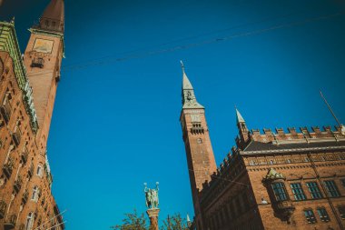 Kopenhag Şehri, Danimarka, İskandinavya. Güzel bir yaz günü