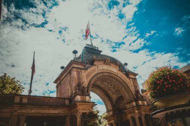 Kopenhag, Danimarka - 16 Temmuz 2019. Kopenhag Şehri, Danimarka, İskandinavya. Güzel bir yaz günü