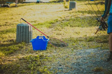 Balıkçılık turnuva eğlence doğa arka planı