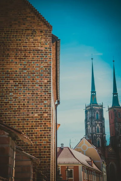 Belles Églises Wroclaw Attractions Voyages Europe — Photo