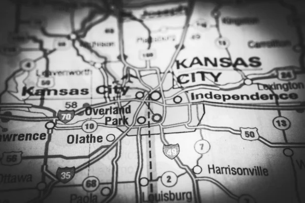 Kansas Ηπα Χάρτη Φόντο — Φωτογραφία Αρχείου