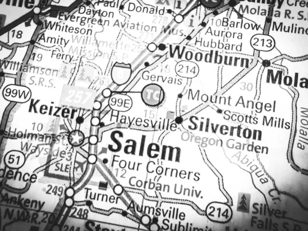 Salem Usa Map — Stock Photo, Image