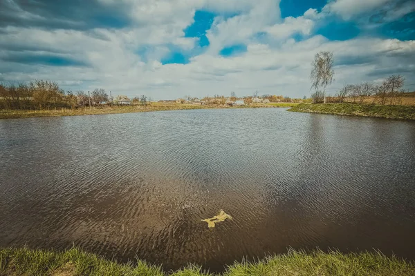 Pêche Repos Rural Contexte Sur Thème Des Loisirs — Photo