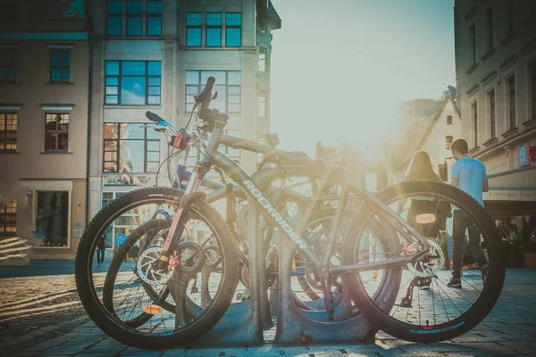 Breslau Zentraler Marktplatz Mit Alten Bunten Häusern — Stockfoto