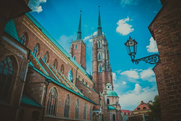Underbar Arkitektur Och Wroclaw Kyrkor — Stockfoto
