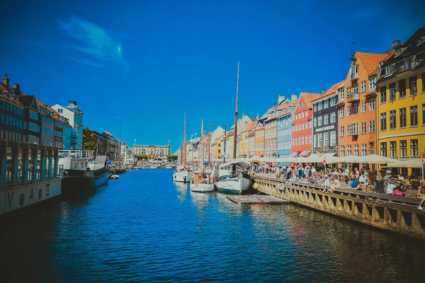 Ruas Atrações Copenhague Uma Viagem Copenhague — Fotografia de Stock