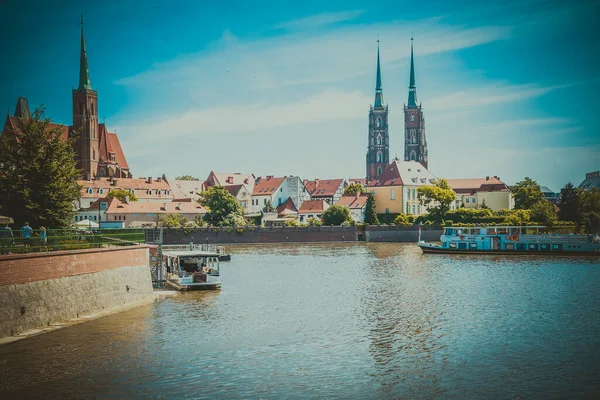 Magnifique Architecture Églises Wroclaw — Photo