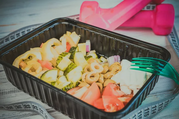 Dieta Fitness Para Día Pérdida Peso —  Fotos de Stock