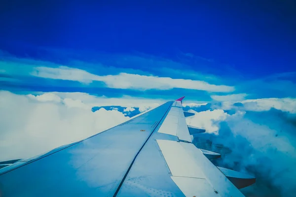 View Airplane Window Wing — Stock Photo, Image