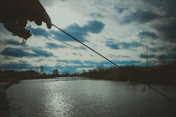 釣りスポーツレクリエーションの背景 — ストック写真