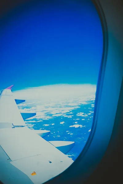 飛行機での旅行 旅行の背景 — ストック写真