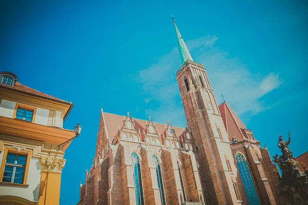 Vackra Kyrkor Wroclaw Sevärdheter Resor Europa — Stockfoto