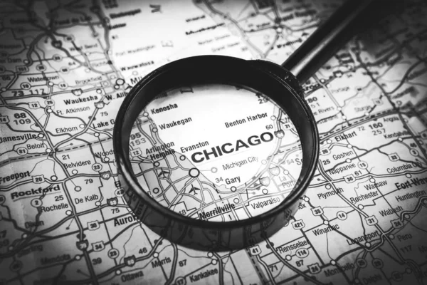 Chicago Map — Stock Photo, Image