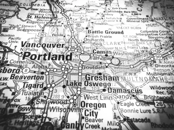Portland Abd Harita Arka Planı — Stok fotoğraf
