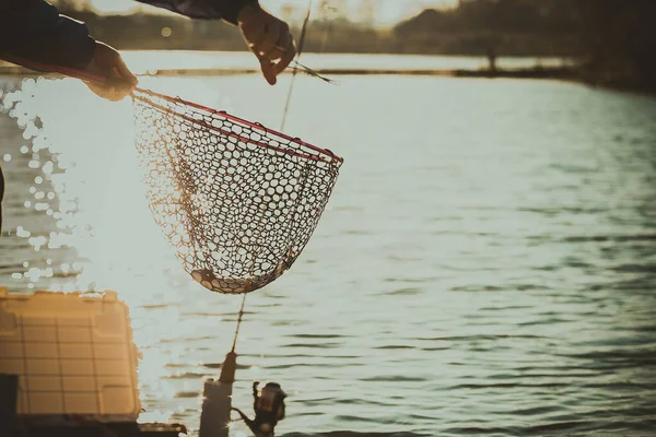 Trout Fishing Lake — Stock Photo, Image