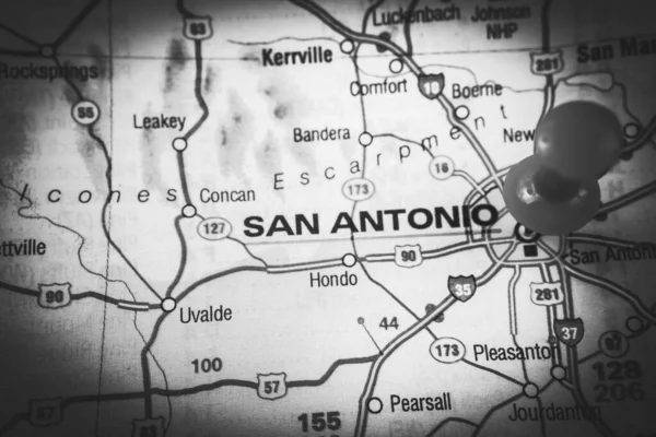 San Antonio Estados Unidos Mapa Fondo Viaje — Foto de Stock