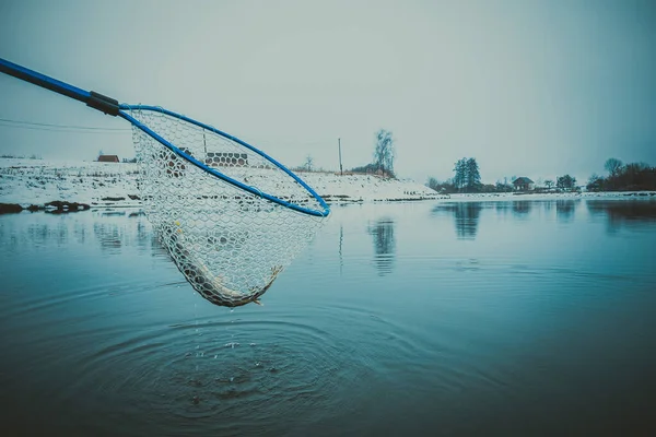 Pesca Ricreazione All Aperto Sfondo Lago — Foto Stock