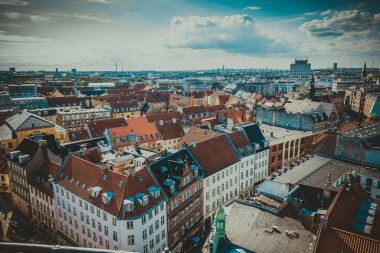 Kopenhag Şehri, Danimarka, İskandinavya. Güzel bir yaz günü