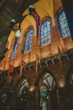 Antik Avrupa şehrinin sokakları ve meydanları