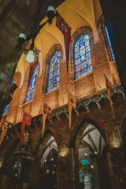 Antik Avrupa şehrinin sokakları ve meydanları