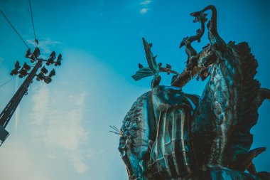 Kopenhag Şehri, Danimarka, İskandinavya. Güzel bir yaz günü