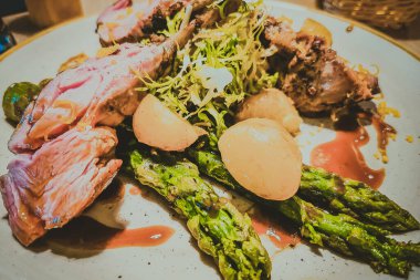 Sebzeli ızgara dana eti.