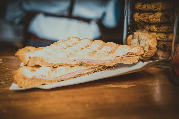 Caffè Alla Caffetteria Sfondo Cibo Barista — Foto Stock