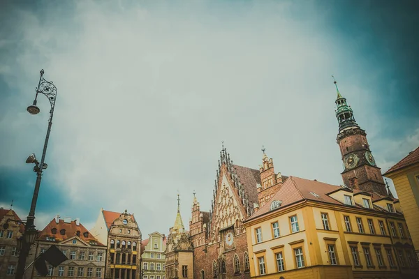 Breslau Polen Juni 2019 Breslauer Häuser Und Straßen Der Stadt — Stockfoto