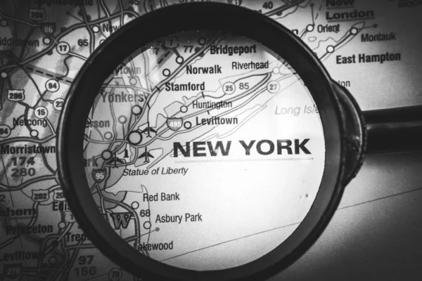 New York on the map