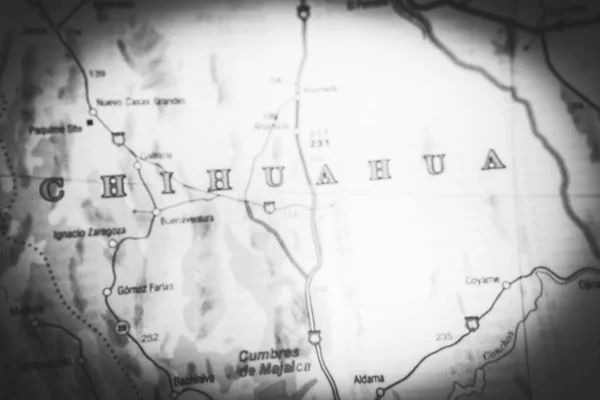 Фон Карты Чихуахуа — стоковое фото