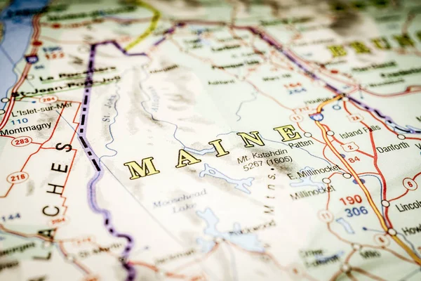 Maine State Map — Stock Photo, Image