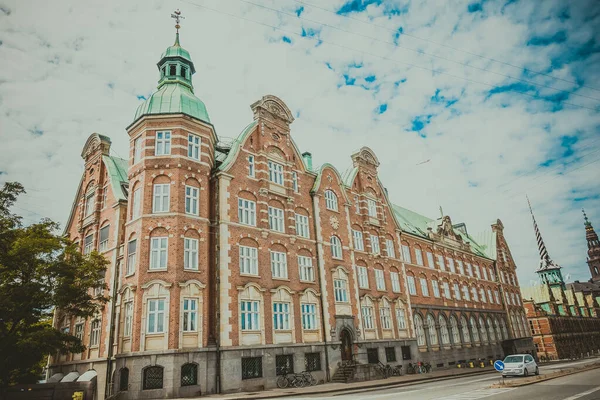 Vackra Gator Köpenhamn Resa Bakgrund — Stockfoto