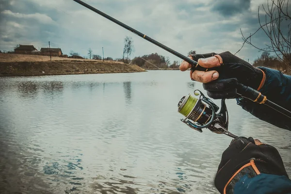 Trout Fishing Lake — Stock Photo, Image