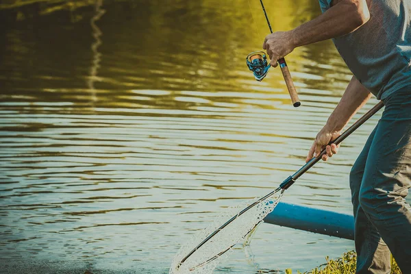 Torneio Pesca Recreação Natureza Fundo — Fotografia de Stock