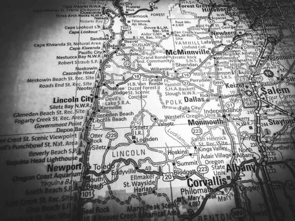 Salem Estados Unidos Mapa — Foto de Stock