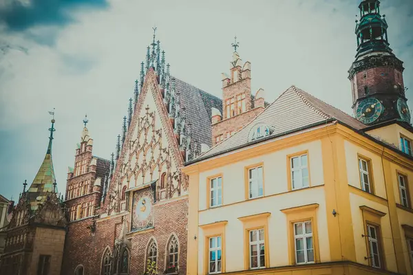 Beautiful Picturesque Center Wroclaw — Φωτογραφία Αρχείου