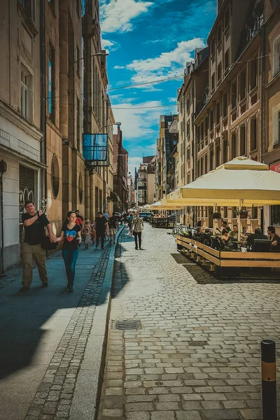 Streets Squares Ancient European City — Stock Photo, Image