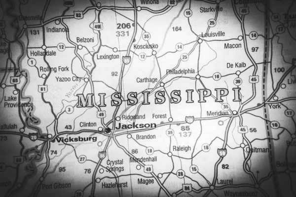 Mississippi Abd Harita Arka Planı — Stok fotoğraf