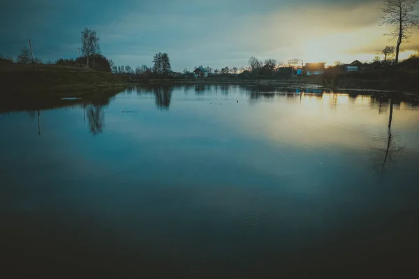 Hechtangeln Auf Dem See Freizeitfischerei — Stockfoto