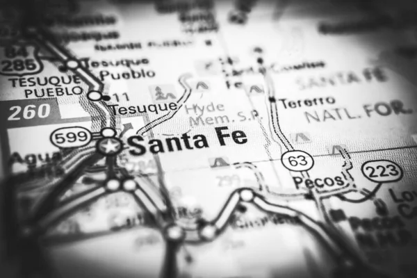 Santa Mappa Usa Sfondo Viaggio — Foto Stock