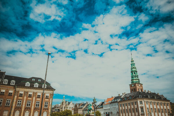 Copenhagen, Denmark - July 16, 2019. Copenhagen City, Denmark, Scandinavia. Beautiful summer day