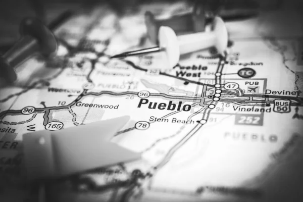 Pueblo Usa Carte Arrière Plan Voyage — Photo