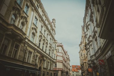 Güz Prag 'ın güzel sokakları ve mimarisi