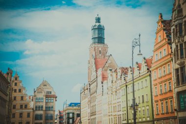 Wroclaw 'ın güzel, resimsi merkezi