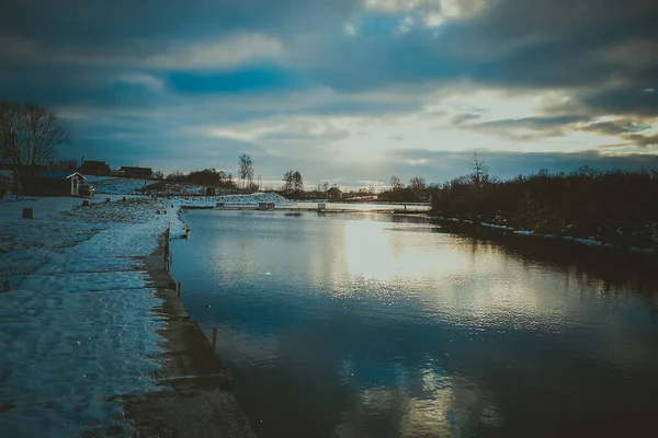 Pike Horgászik Tavon Halászati Szabadidő — Stock Fotó