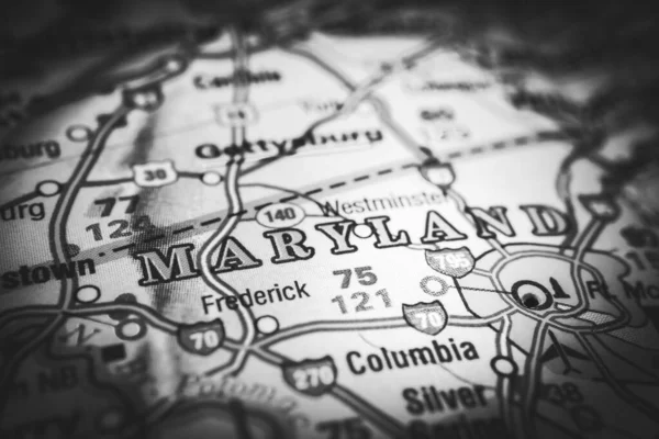 Maryland Haritada — Stok fotoğraf
